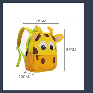 GENIOWORLD NEOPRENE ANIMAL CARTOON KINDERGARTEN CHILDREN BACKPACK BAGS