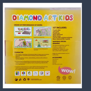 GENIOWORLD DIAMOND ART KIDS HELLO KITTY SQUARE FRAME