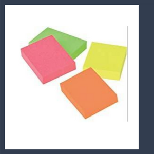 Sticky note 3.8 cm × 5.1 cm