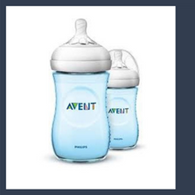 Load image into Gallery viewer, AVENT NATURAL BOTTLE 260ML TWIN BLUE
