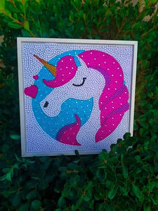 GENIOWORLD DIAMOND ART KIDS WHITE UNICORN